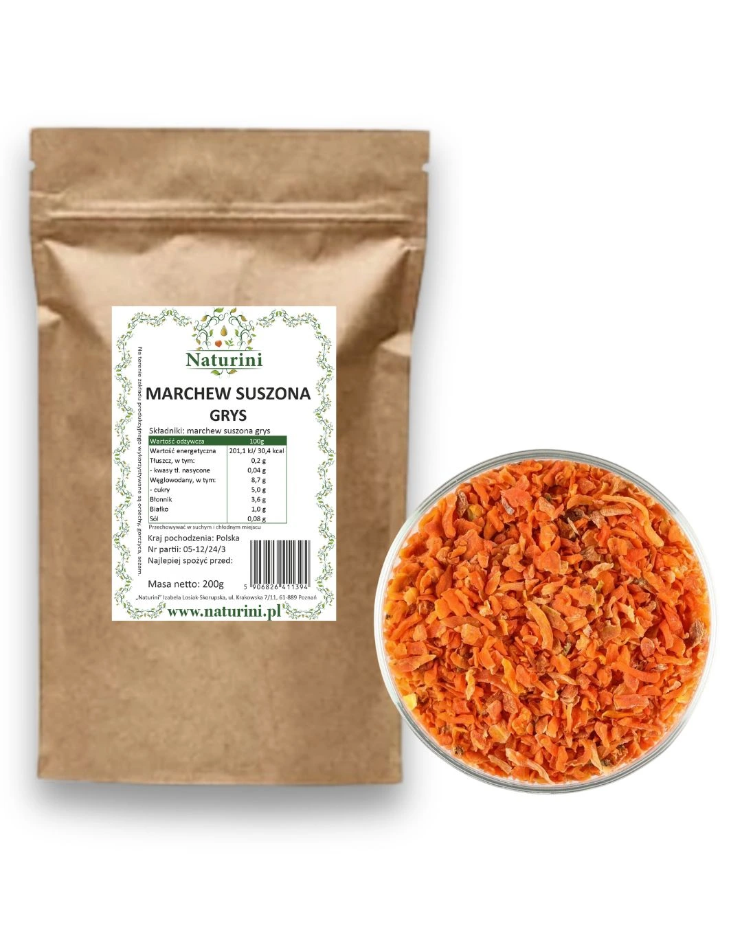 marchew suszona Naturini